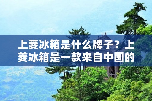 上菱冰箱是什么牌子?上菱冰箱是一款来自中国的知名家电品牌,其产品以高质量、高性能、高品质著称。作为一家专注于家电领域的企业,上菱冰箱在上市之初即引起了广泛的关注,其产品不仅在国内市场上占有很高的份额,同时也在国际市场上备受青睐。 上菱冰箱是什么牌子?上菱冰箱是一款来自中国的知名家电品牌,其产品以高质量、高性能、高品质著称。作为一家专注于家电领域的企业,上菱冰箱在上市之初即引起了广泛的关注,其产品不仅在国内市场上占有很高的份额,同时也在国际市场上备受青睐。