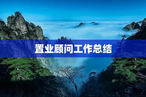 置业顾问工作总结