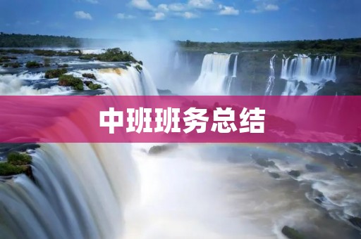 中班班务总结：推进幼儿园教育的质量提升