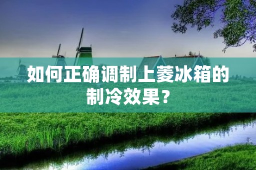 如何正确调制上菱冰箱的制冷效果? 如何正确调制上菱冰箱的制冷效果?