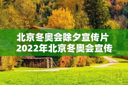 北京冬奥会除夕宣传片 2022年北京冬奥会宣传片 北京冬奥会除夕宣传片 2022年北京冬奥会宣传片