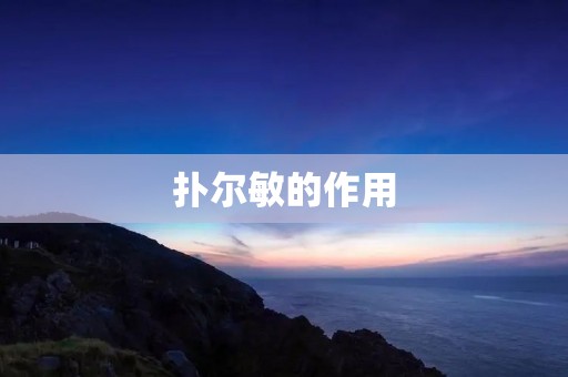 扑尔敏的作用:详细解析 扑尔敏的作用:详细解析