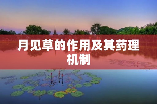 月见草的作用及其药理机制
