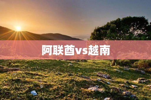 阿联酋vs越南：亚洲杯小组赛第二轮