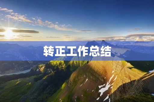 转正工作总结:如何用自己的表现赢得公司的信任和肯定
