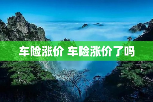 车险涨价 车险涨价了吗 车险涨价 车险涨价了吗