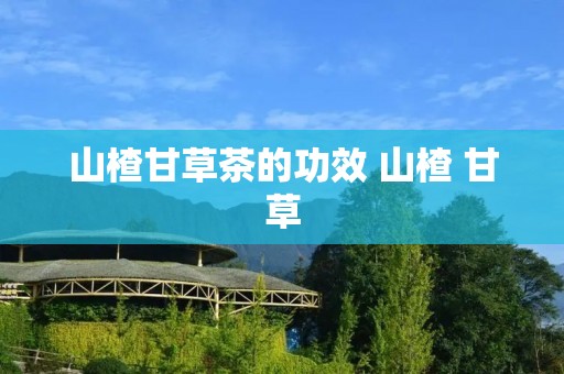 山楂甘草茶的功效 山楂 甘草