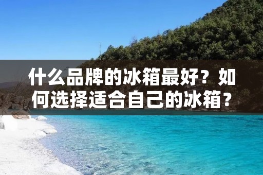 什么品牌的冰箱最好？如何选择适合自己的冰箱？