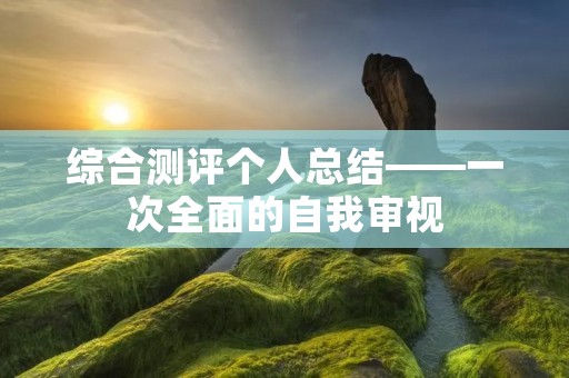 综合测评个人总结——一次全面的自我审视