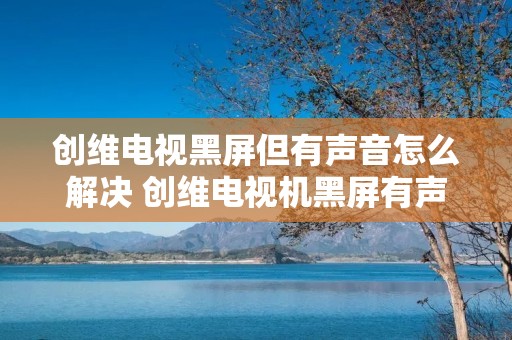 创维电视黑屏但有声音怎么解决 创维电视机黑屏有声音是什么故障