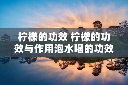 柠檬的功效 柠檬的功效与作用泡水喝的功效