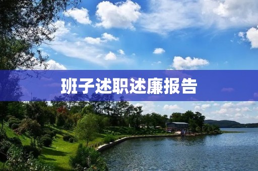 班子述职述廉报告:弘扬廉政文化,推进全面从严治党