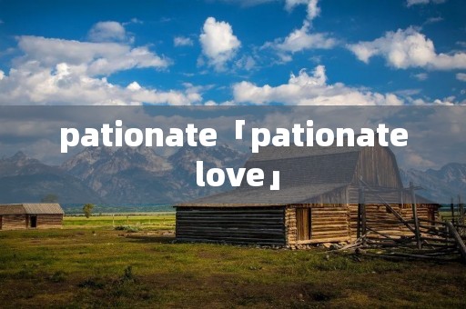 pationate「pationate love」