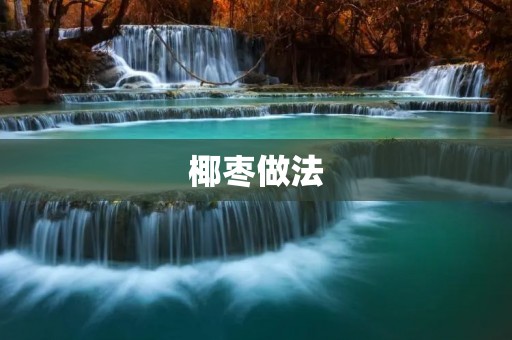 椰枣做法：健康美味的自制椰枣