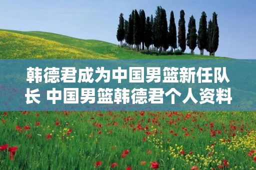 韩德君成为中国男篮新任队长 中国男篮韩德君个人资料 韩德君成为中国男篮新任队长 中国男篮韩德君个人资料