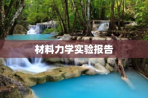 材料力学实验报告:不同材料的拉伸强度对比