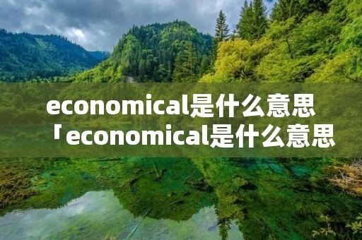 economical是什么意思「economical是什么意思中文翻译」 economical是什么意思「economical是什么意思中文翻译」