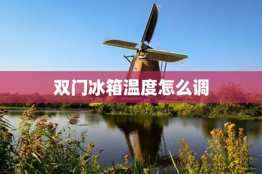 双门冰箱温度怎么调