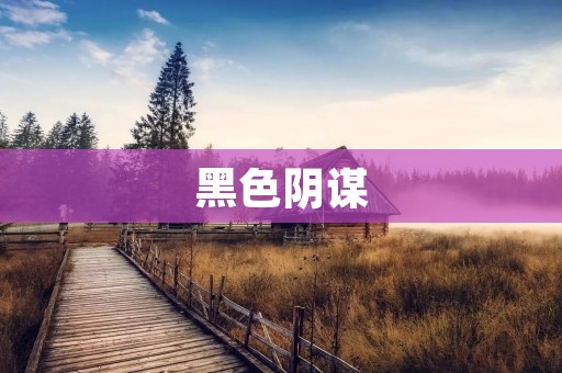 黑色阴谋:背后的真相 黑色阴谋:背后的真相