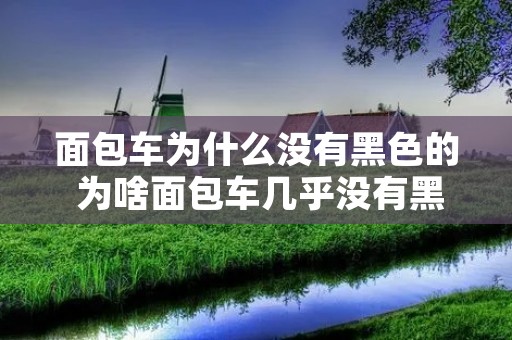 面包车为什么没有黑色的 为啥面包车几乎没有黑色 面包车为什么没有黑色的 为啥面包车几乎没有黑色