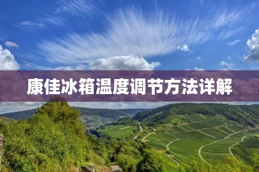 康佳冰箱温度调节方法详解 康佳冰箱温度调节方法详解