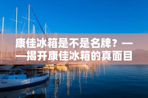 康佳冰箱是不是名牌？——揭开康佳冰箱的真面目