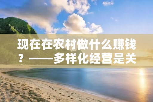 现在在农村做什么赚钱?——多样化经营是关键 现在在农村做什么赚钱?——多样化经营是关键