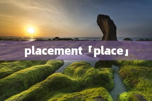 placement「place」