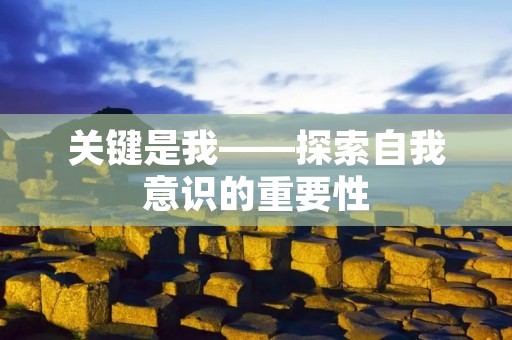关键是我——探索自我意识的重要性 关键是我——探索自我意识的重要性