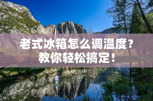 老式冰箱怎么调温度？教你轻松搞定！