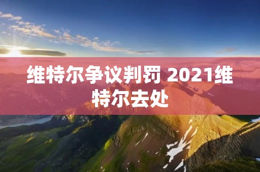 维特尔争议判罚 2021维特尔去处