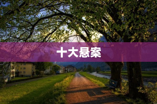 十大悬案：历史上的谜团