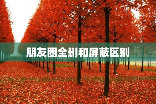 朋友圈全删和屏蔽区别:如何更好地管理社交圈子? 朋友圈全删和屏蔽区别:如何更好地管理社交圈子?