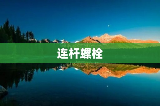 连杆螺栓:重要的机械连接件 连杆螺栓:重要的机械连接件