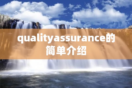 qualityassurance的简单介绍
