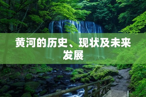 黄河的历史、现状及未来发展 黄河的历史、现状及未来发展