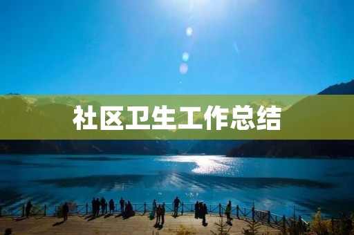 社区卫生工作总结