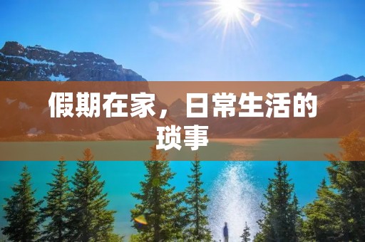 假期在家，日常生活的琐事