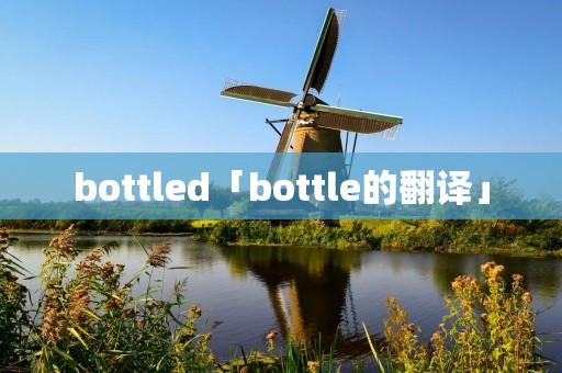 bottled「bottle的翻译」