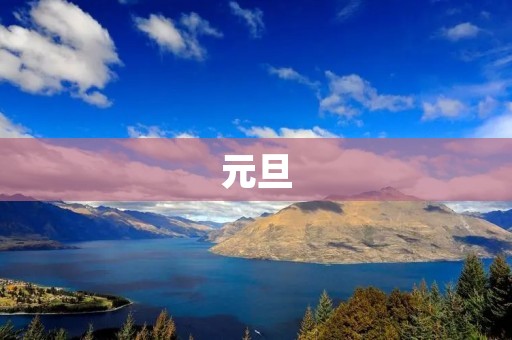 元旦：新年的第一天