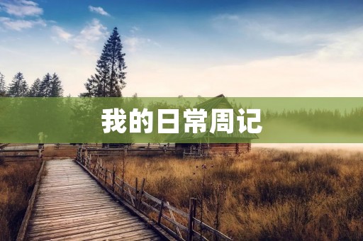 我的日常周记：忙碌的校园生活