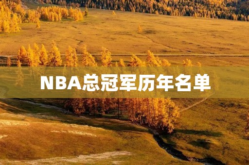 NBA总冠军历年名单:从1947年至今 NBA总冠军历年名单:从1947年至今