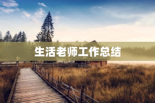 生活老师工作总结