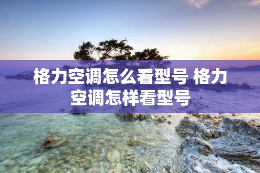 格力空调怎么看型号 格力空调怎样看型号