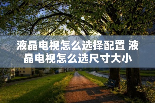 液晶电视怎么选择配置 液晶电视怎么选尺寸大小