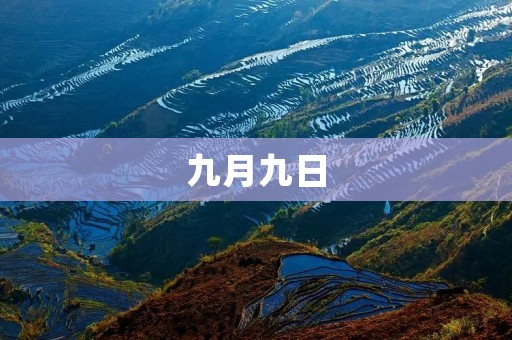 九月九日：重阳节的来历及庆祝方式