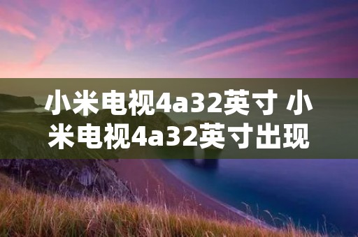 小米电视4a32英寸 小米电视4a32英寸出现灰屏没有图像有声音的维修视频