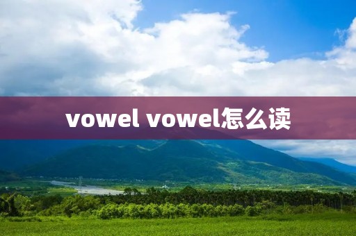 vowel vowel怎么读