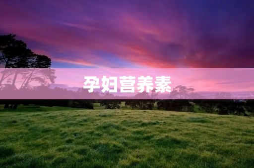 孕妇营养素:为宝宝健康成长提供坚实保障 孕妇营养素:为宝宝健康成长提供坚实保障