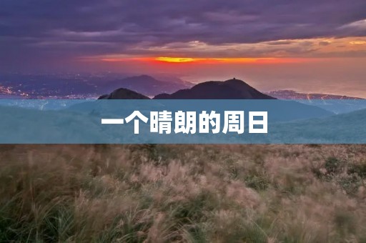 一个晴朗的周日 一个晴朗的周日